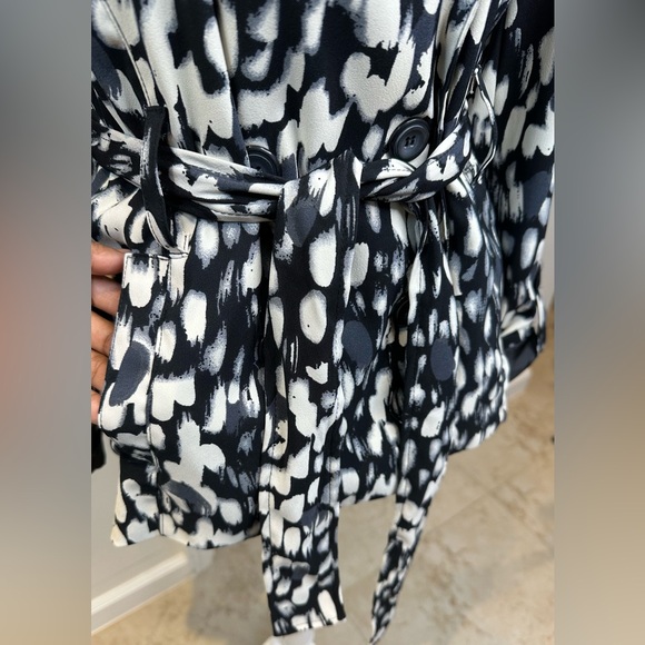 Macyβs NWT NY COLLECTION ANIMAL PRINT LINED BLAZER JACKET π - Picture 5 of 12